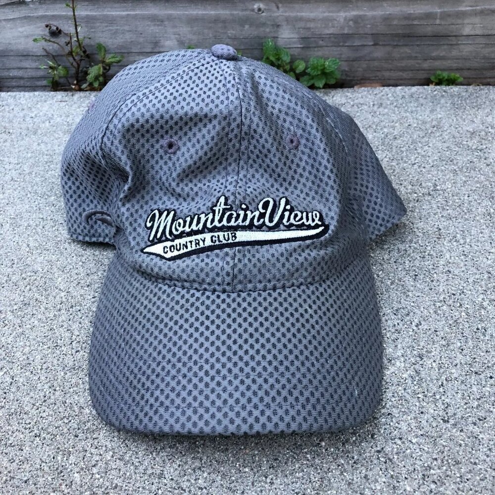 PUKKA HEADWEAR Mountain View Country Club Fitted Hat Men's L/XL Mesh Grey Cap‌